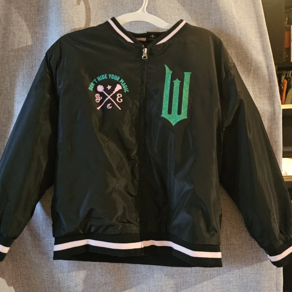 Kids WICKED Black Jacket with Green Accents